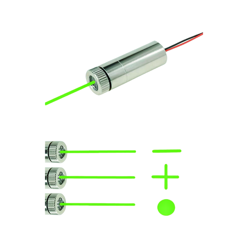 Industrial Laser Line Generator - 520nm 5mW 그린 포인트 라인 크로스