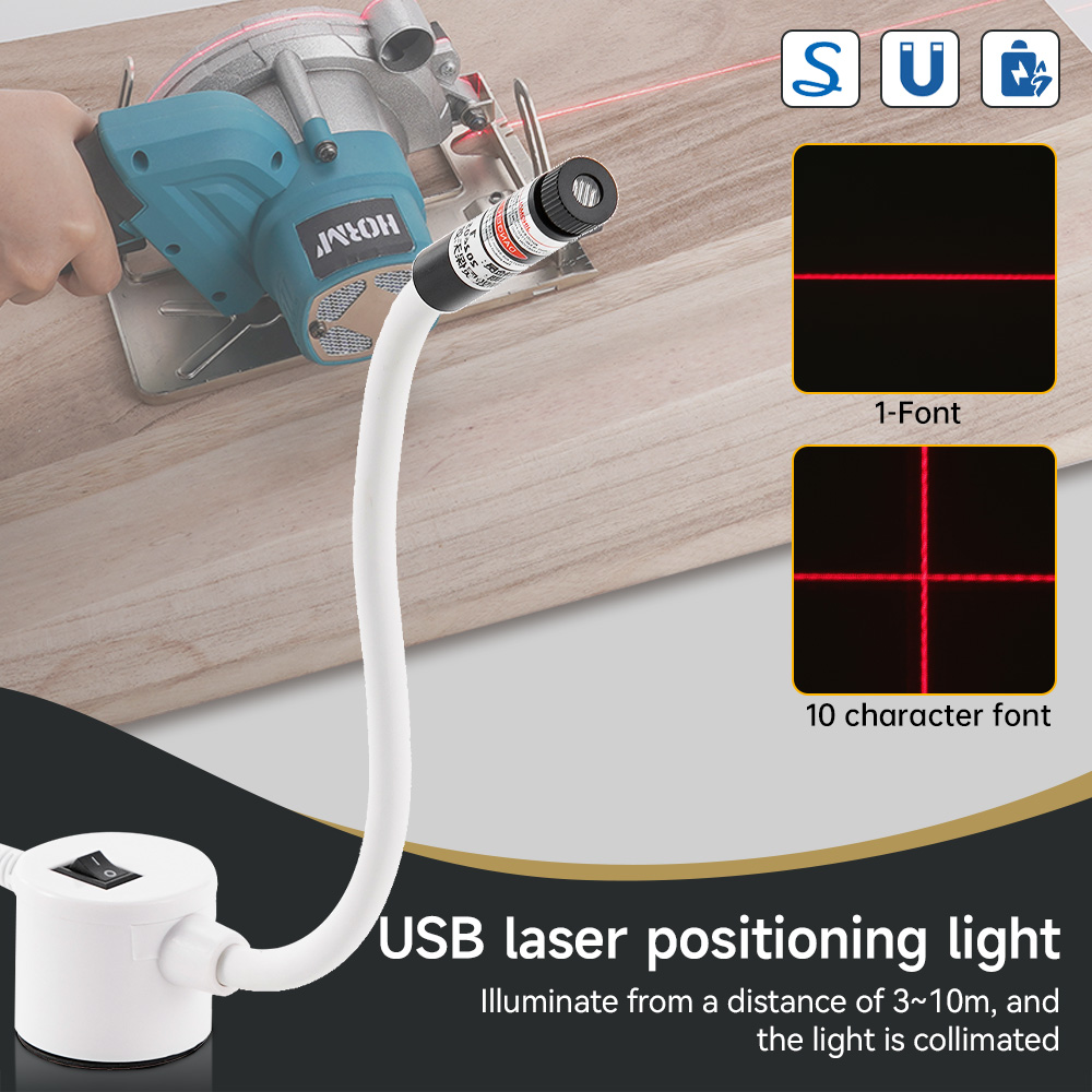 Industrial Laser Line - USB 전원 빨간색 레이저 광 바느질