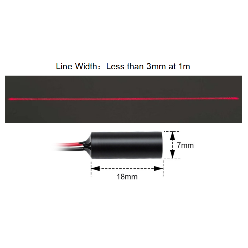 컴팩트 레드 라인 레이저 다이오드 모듈 635nm D7 - Industrial Laser Line Generator 리뷰 및 가격